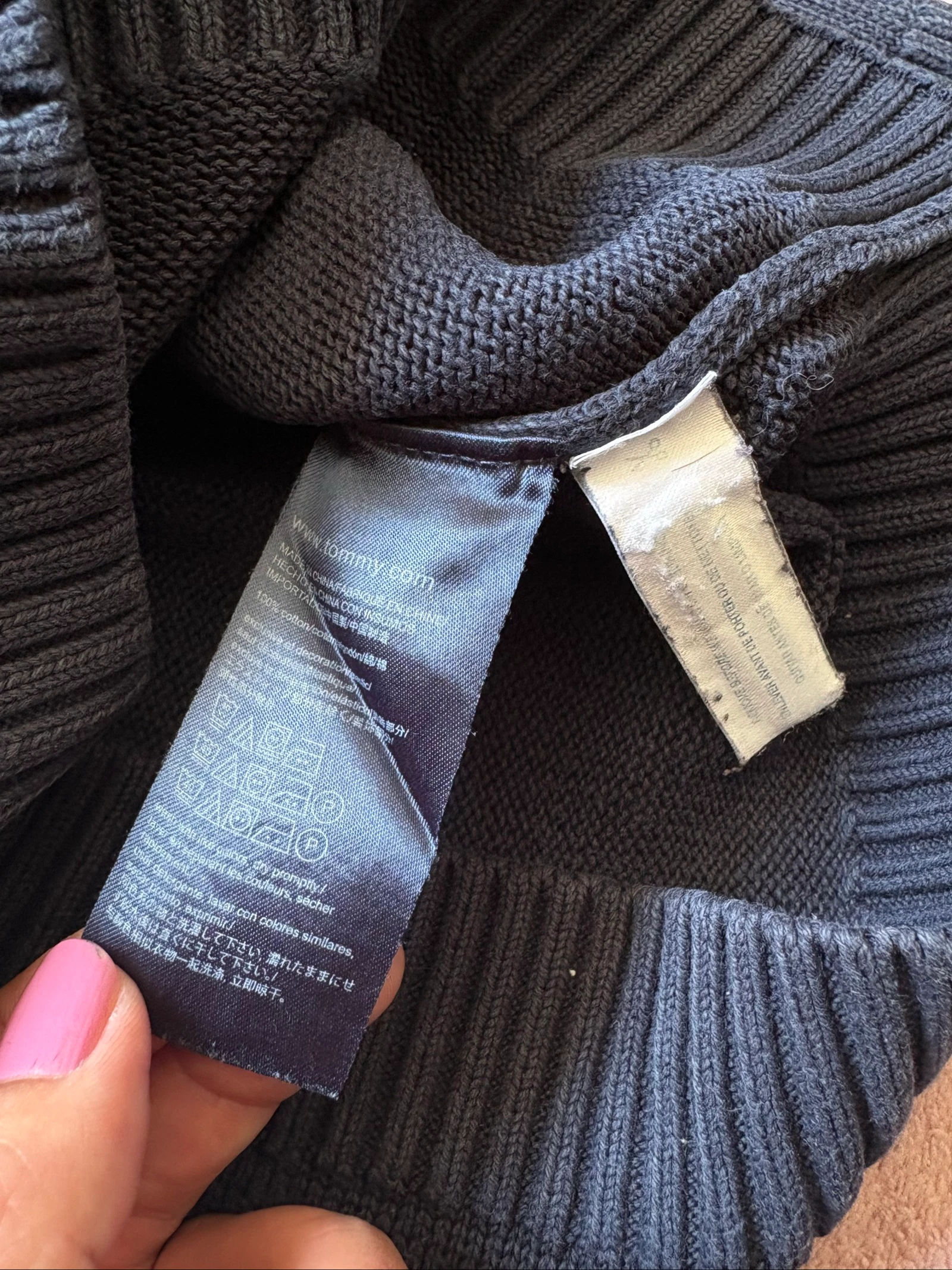 Jasje jongen 4/5 jaar marineblauw Tommy Hilfiger 100 % katoen – photo 5